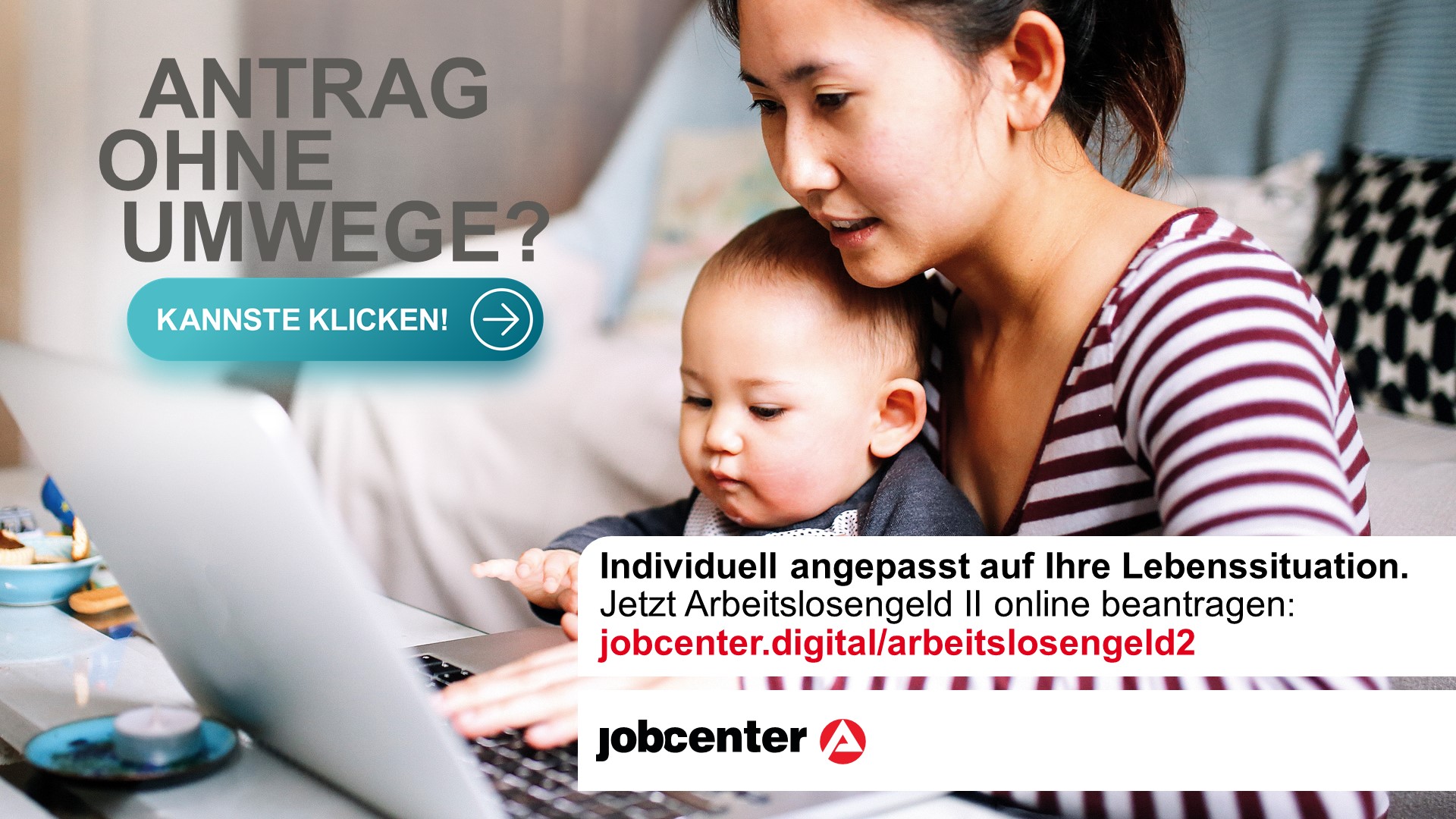 Antragstellung auf Arbeitslosengeld II jetzt auch online möglich!